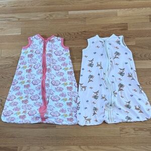 Lot of 2 Burts Bees Baby Beekeeper Sleep sacks